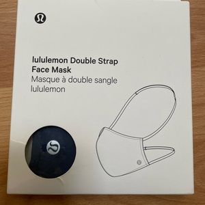 NWT Lululemon Double Strap Face Mask in Indigo Blue